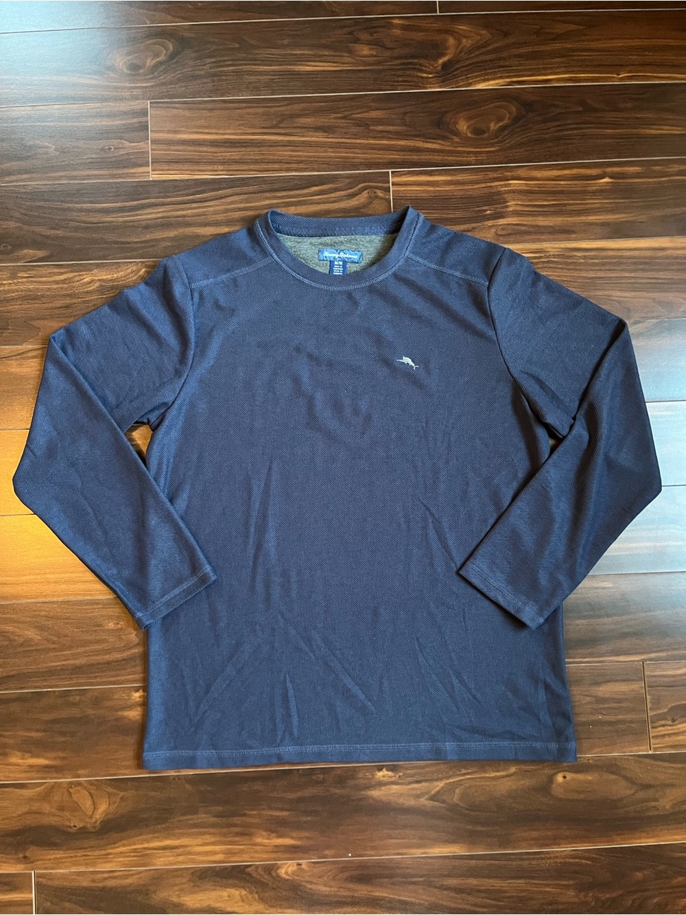 Tommy Bahama Men's Long Sleeve Navy Crewneck Shirt, M, NWT